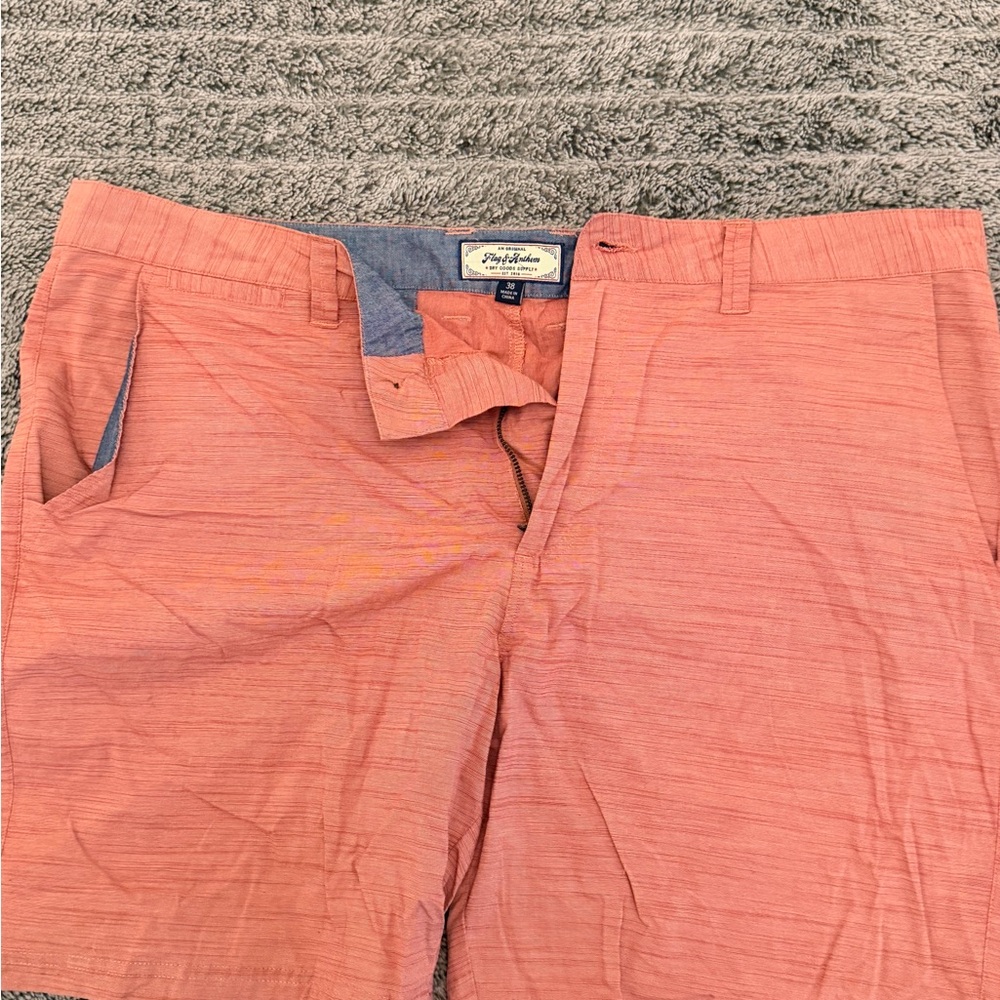 Flag & Anthem weathered red shorts